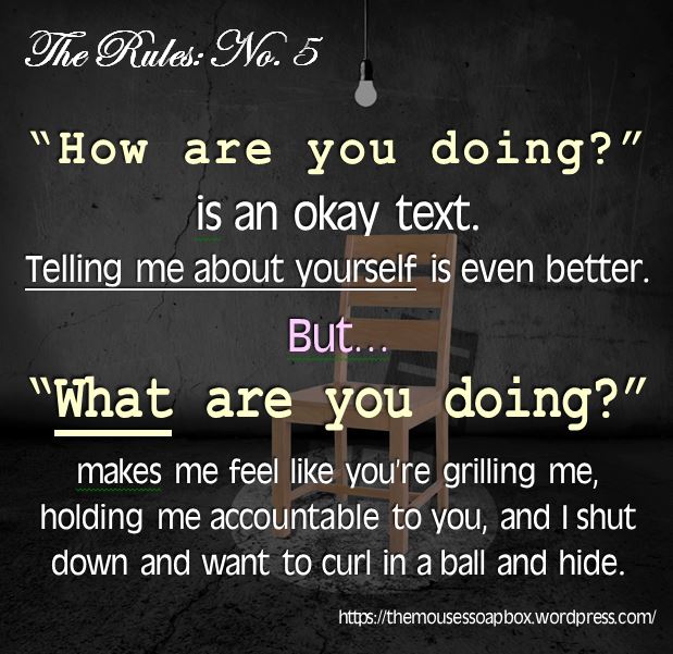 The Rules #5 - How vs What in texting